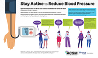 Stay Active to Reduce Blood Pressure infographic small